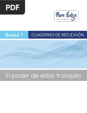 El poder de estar tranquilo