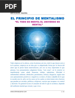 El Principio de Mentalismo