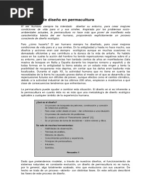 El proceso de diseño en permacultura