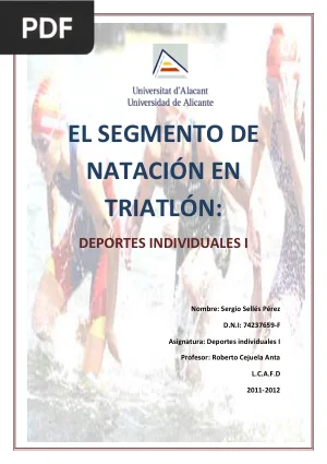 El segmento de natación en triatlón