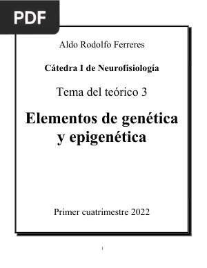 Elementos de genética y epigenética