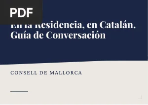 En la residencia, en catalán. Guía de conversación