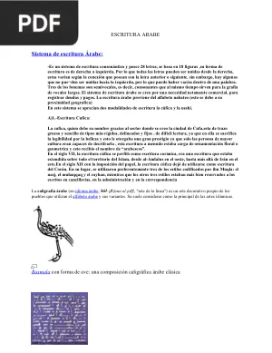 Escritura Árabe