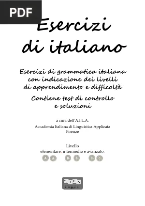 Esercizi di italiano