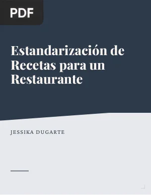 Estandarización de Recetas para un Restaurante