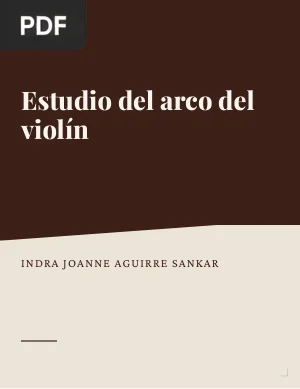 Estudio del arco del violín