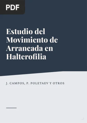Estudio del movimiento de arrancada en halterofilia mediante análisis cinemático