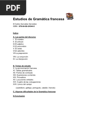 Estudios de Gramática Francesa