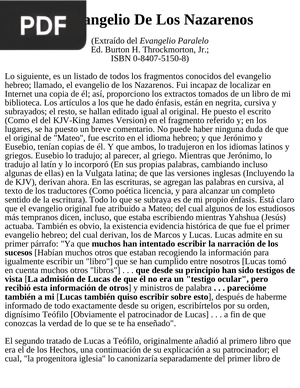 Evangelio de los Nazarenos