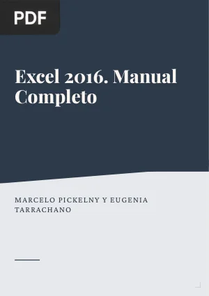 Excel 2016. Manual Completo