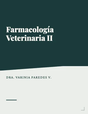 Farmacología Veterinaria II