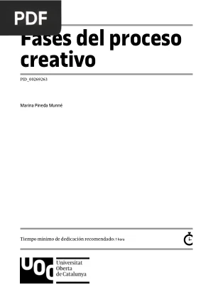 Fases del proceso creativo