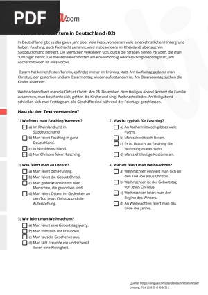 Feste und Brauchtum in Deutschland