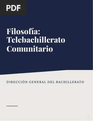 Filosofía: Telebachillerato Comunitario
