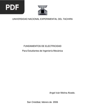 Fundamentos de Electricidad para Estudiantes de Ingeniería Mecánica