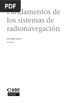 Fundamentos de los sistemas de radionavegación