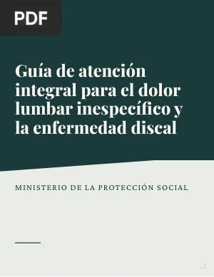Guía de atención integral para el dolor lumbar inespecífico y la enfermedad discal