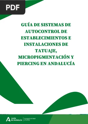 Guía de autocontrol para estudios de tatuaje, piercing y micropigmentación