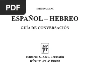 Guía de Conversación Español-Hebreo
