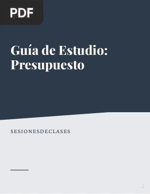 Guía de Estudio – Presupuesto (Artículo)