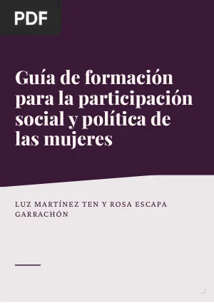 Guía de formación para la participación social y política de las mujeres