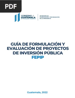 Guía de formulación y evaluación de proyectos de inversión pública