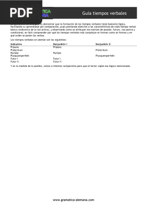 Guía de Tiempos Verbales en Alemán