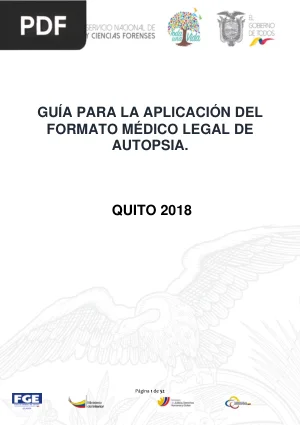 Guía para la aplicación del formato médico legal de autopsia