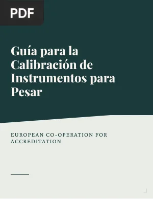 Guía para la Calibración de Instrumentos para Pesar