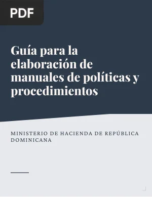 Guía para la elaboración de manuales de políticas y procedimientos