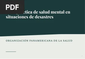 Guía práctica de salud mental en situaciones de desastres