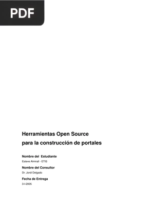 Herramientas Open Source para la construcción de portales
