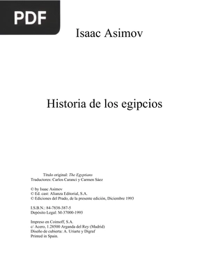 Historia de los egipcios