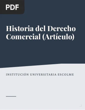 Historia del derecho comercial (Artículo)