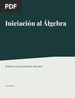 Iniciación al Álgebra