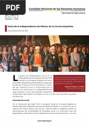 Inicio de la Independencia de México