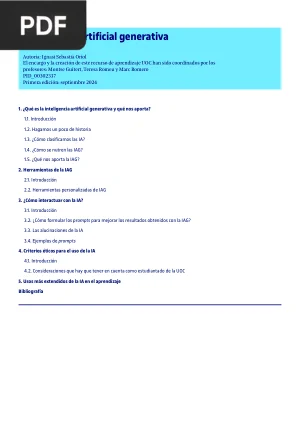 Inteligencia artificial generativa