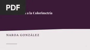 Introducción a la Colorimetría