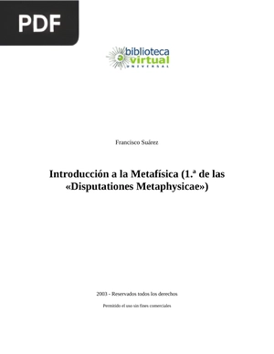 Introducción a la Metafísica