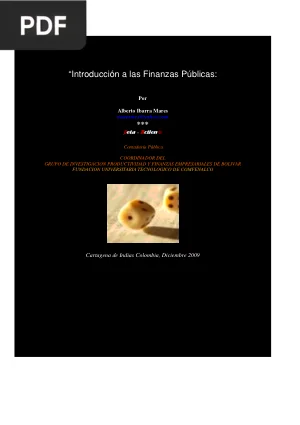 Introducción a las Finanzas Públicas
