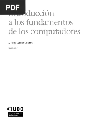 Introducción a los fundamentos de los computadores