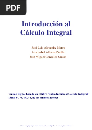 Introducción al Cálculo Integral