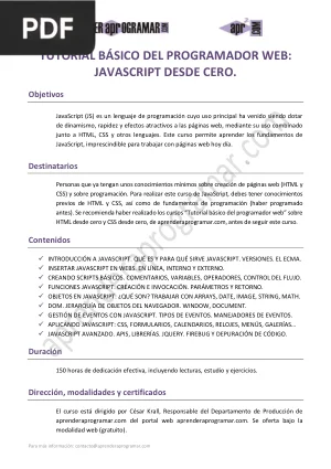 JavaScript desde cero