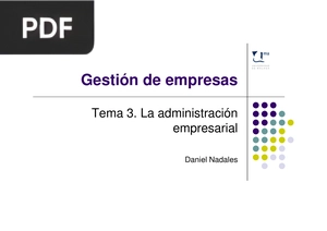 La administración empresarial