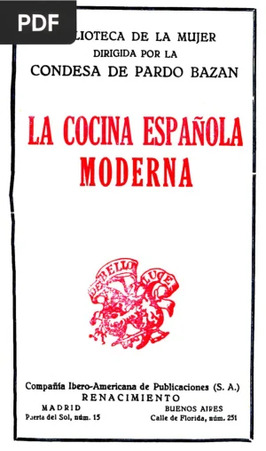 La cocina española moderna