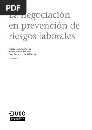 La Negociación en Prevención de Riesgos Laborales