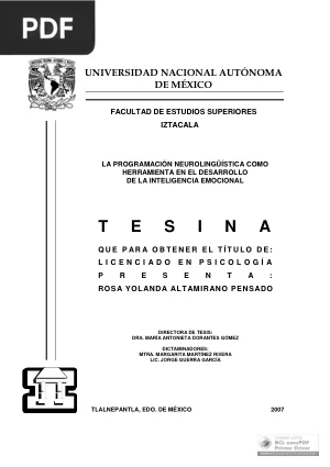 La Programación Neurolingüística como herramienta en el desarrollo de la inteligencia emocional