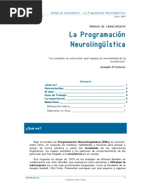 La Programación Neurolingüística