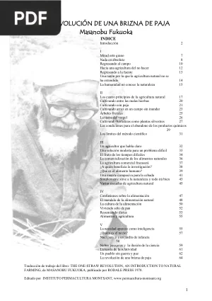 La revolución de una brizna de paja