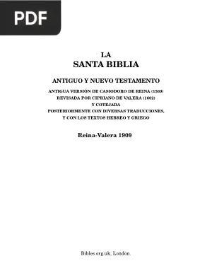 La Santa Biblia - Antiguo y Nuevo Testamento